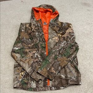 Carhartt Kids Camouflage Jacket with Bright Orange Interior